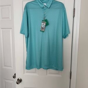 Greg Norman Men's Blue Polo Shirt